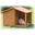 Natura Hundehütte Blockhaus mit Terrasse