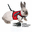 XBunny Kaninchen-Garnitur für Klett-Sticker