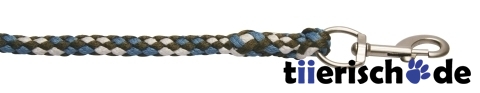 Kerbl F&uuml;hrstrick Genua, mit Karabiner grau/rot
