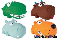 4 Zootiere Welpenspielzeug Latex