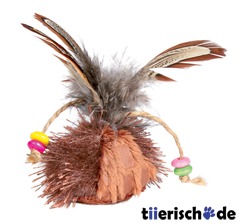 Spielkegel mit Feder für Katzen