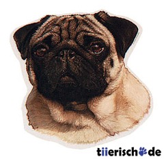 Mops Aufkleber