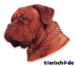 Bordeaux Dogge Aufkleber