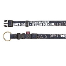 Hundehalsband Denim im Jeanslook