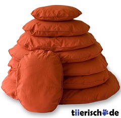 Hundekissen Bezug oval terrakotta