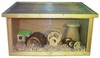 Nagerparadies Hamsterkäfig aus Holz mit Panoramascheibe