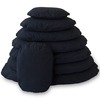 Hundekissen Bezug oval schwarz