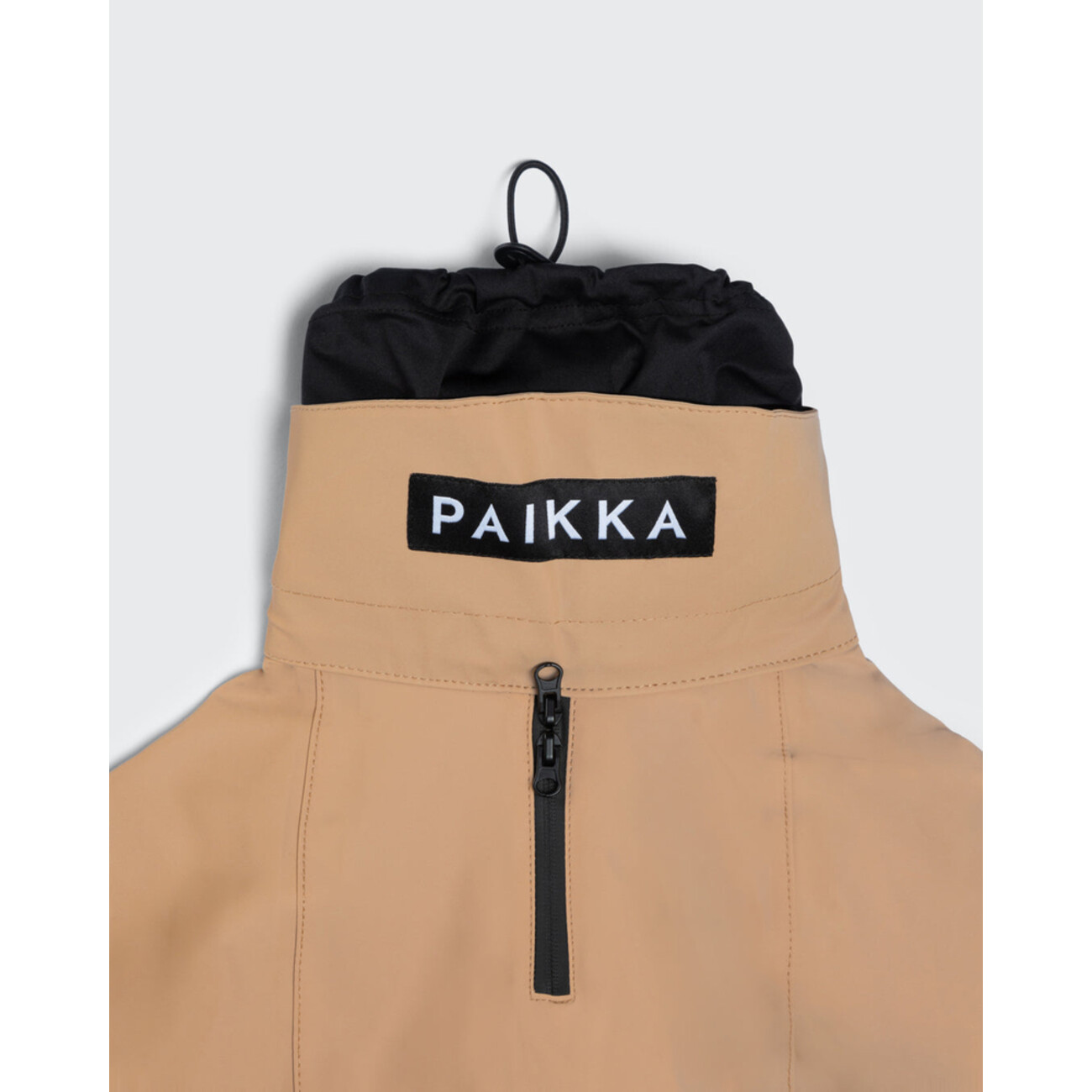 PAIKKA Visibility Raincoat Lite - Reflektierender Hunderegenmantel Taupe Bild 5