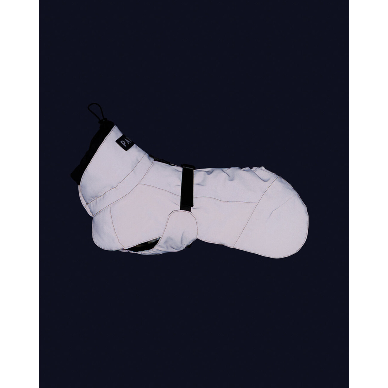 Hochreflektierender Hundewintermantel Wool Taupe Bild 3