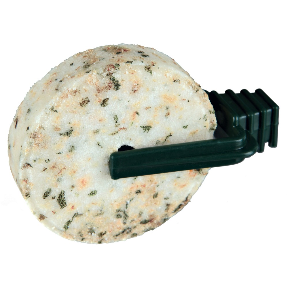 2 Nager Salz-Mineralsteine mit Kräutern und Halter Bild 2