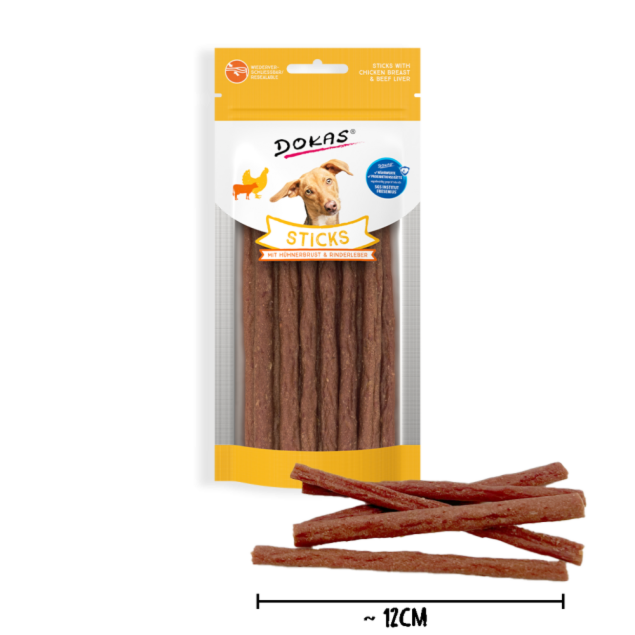 Dokas Dog Sticks mit Hühnerbrust & Rinderleber – Leckerbissen für deinen Hund Bild 2