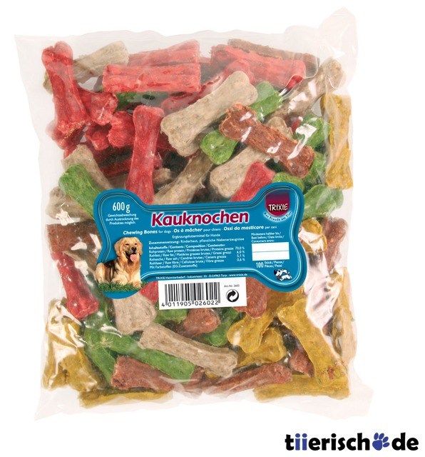 100 Mini-Kauknochen Hunde Leckerli Bild 1