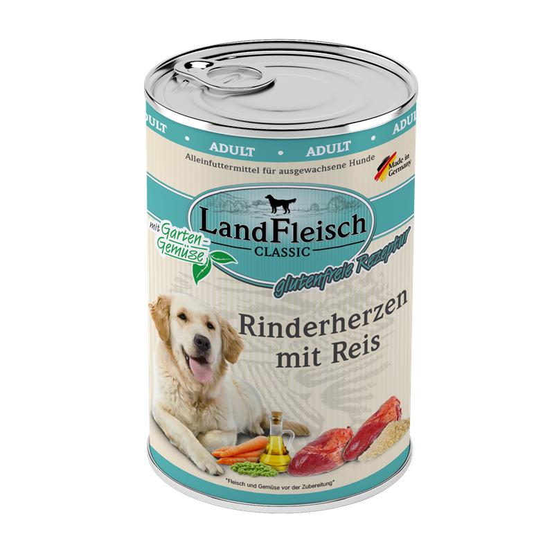 LandFleisch Hundefutter Classic Dosen Bild 1