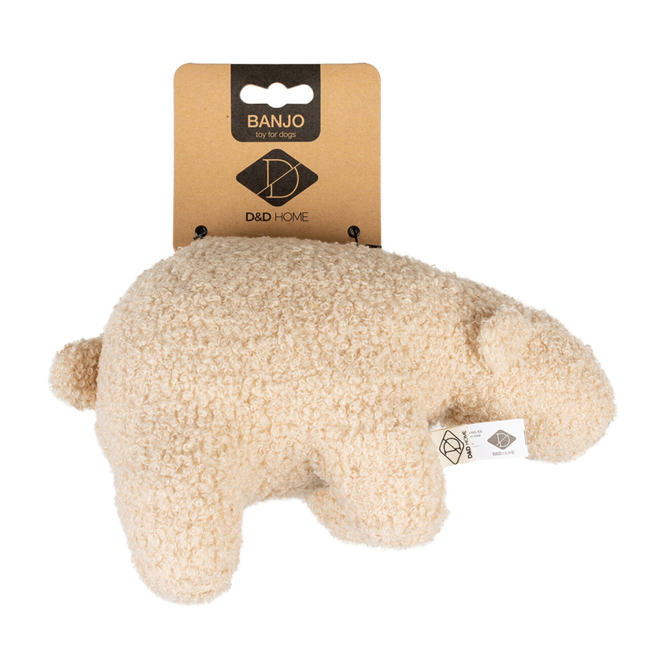D&D Home Hundespielzeug Banjo – Kuscheliger Eisbär aus Teddystoff Bild 4