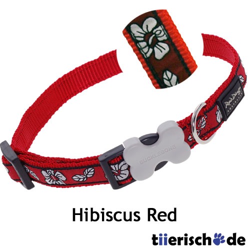 Red Dingo Hundehalsband Design Hibiscus Bild 1