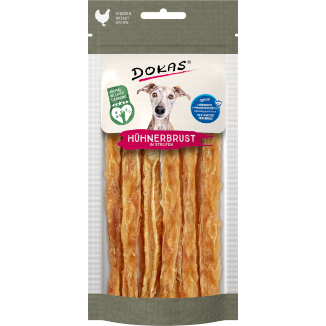 Dokas Hunde Snack Hühnerbrust Streifen - Der leckere Hundesnack für Deinen Liebling Bild 1