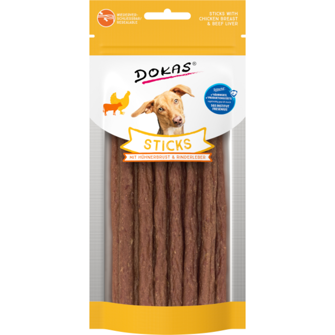 Dokas Dog Sticks mit Hühnerbrust & Rinderleber – Leckerbissen für deinen Hund Bild 1