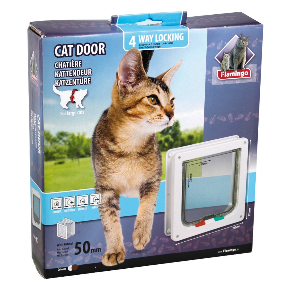 Karlie Flamingo Katzenklappe 4-Wege große Katze Bild 2