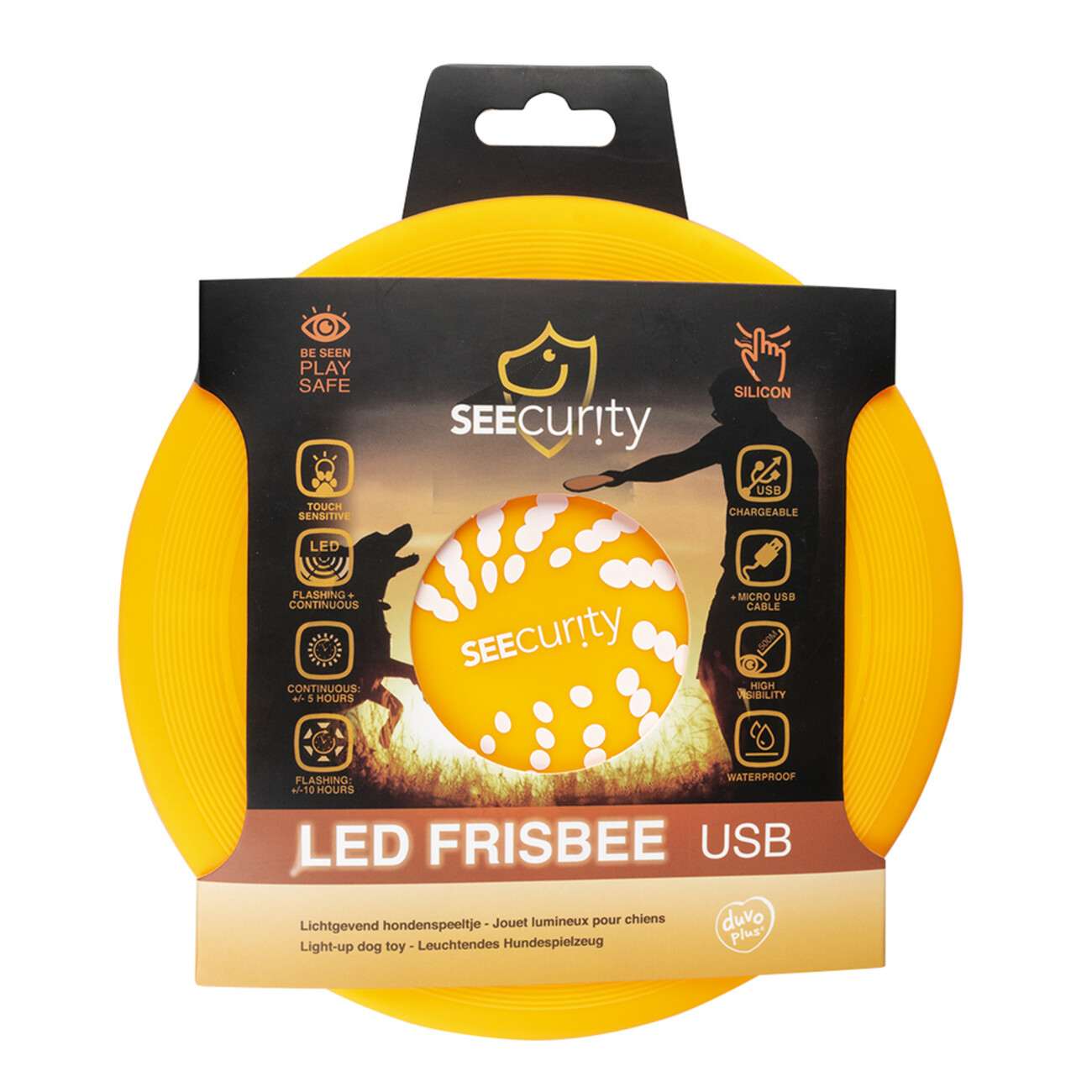 LED Frisbee von Duvo+ - Leuchtender Spielspaß für Hunde Bild 2