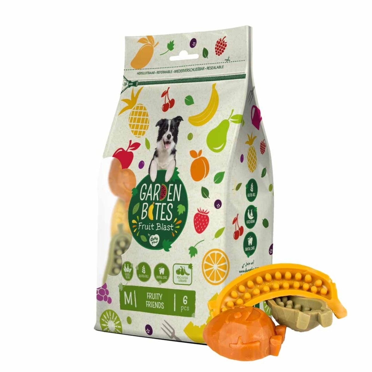 Duvo+ Garden Bites Fruity Friends – Fruchtiger Kauspaß für deinen Hund 🐶 Bild 2