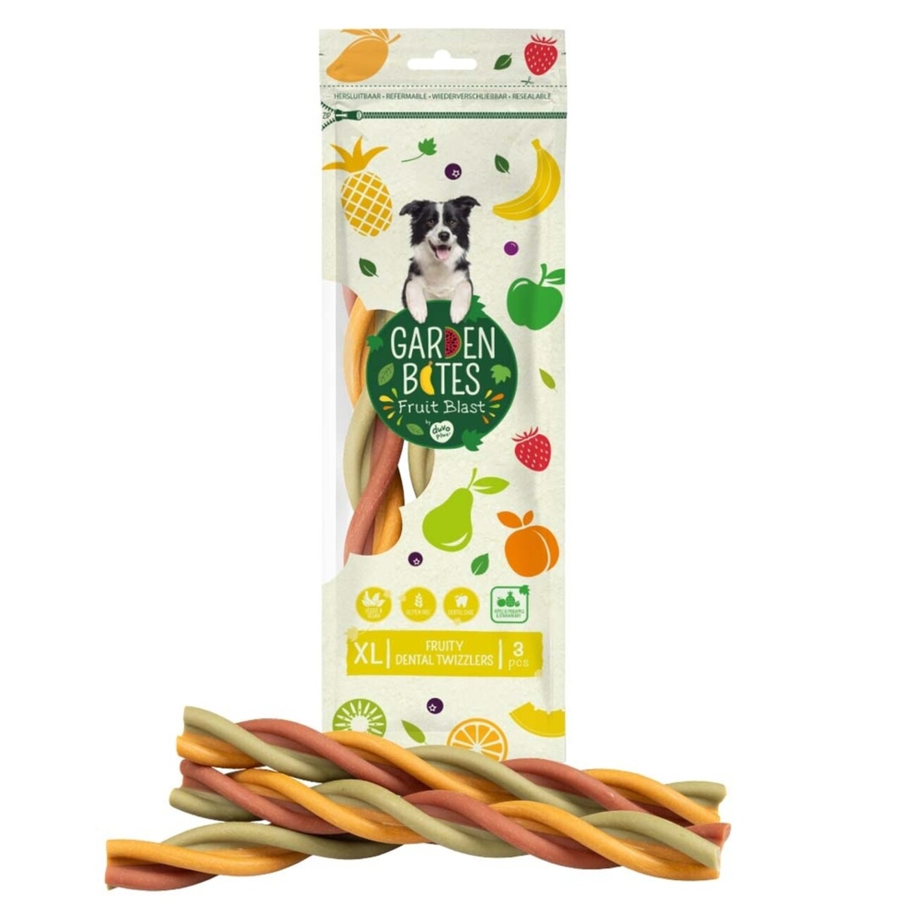 Garden Bites Fruity Dental Twizzlers – Veggie-Snack für Hunde 🐶 Bild 4