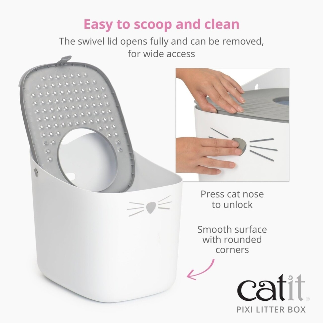 Catit PIXI Katzentoilette hop in Bild 3