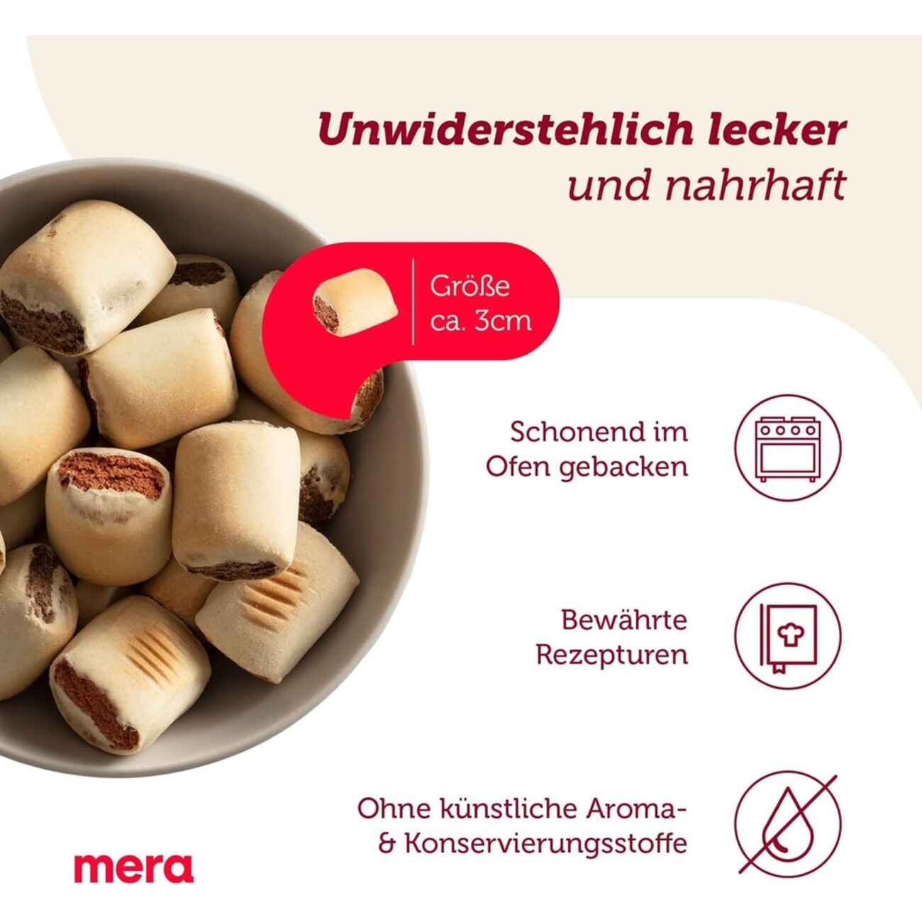 Mera Bakery Meaty Rolls Mix Hundesnack - Leckerlis für deinen Liebling Bild 3
