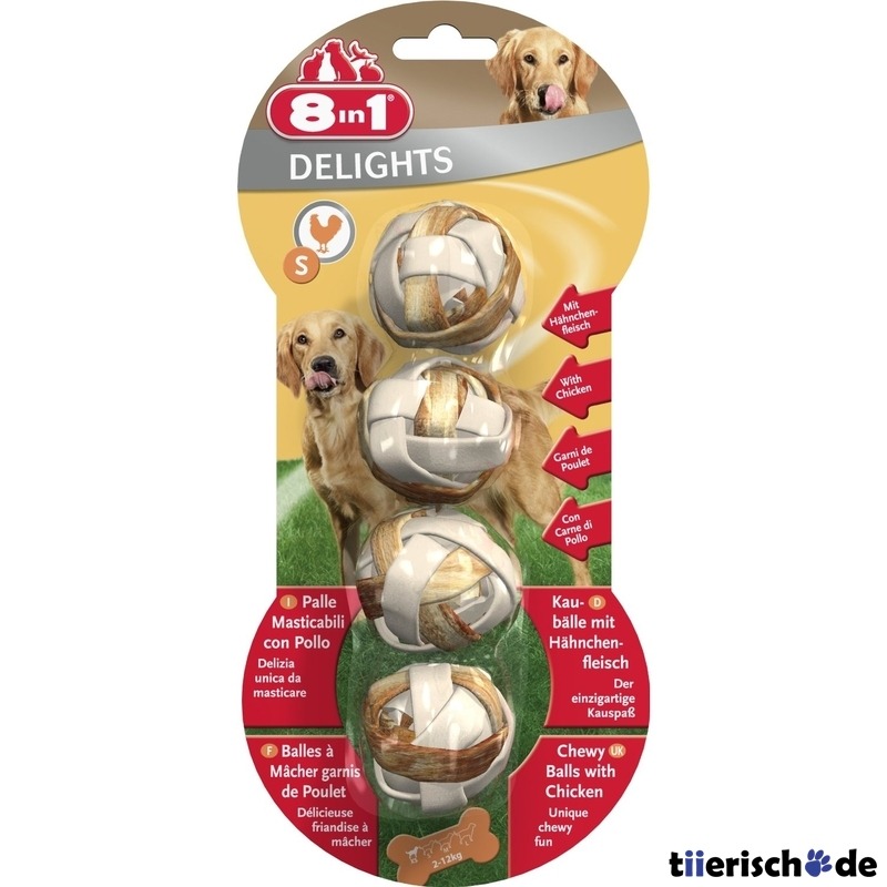 8in1 Delights Kaubälle für Hunde Bild 1