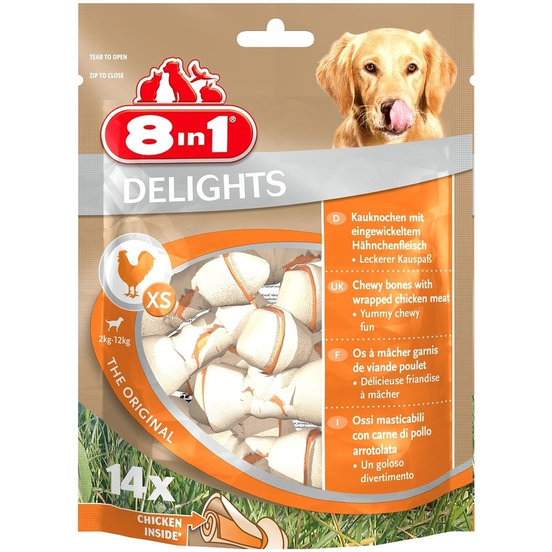 8in1 Delights Kauknochen XS für Hunde Bild 2