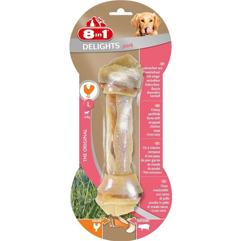 8in1 Delights Pork Kauknochen Bild 3