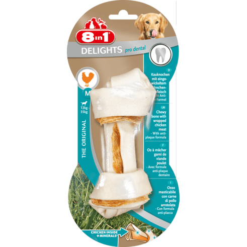 8in1 Delights Pro Dental Zahnpflege Kauknochen für Hunde Bild 2