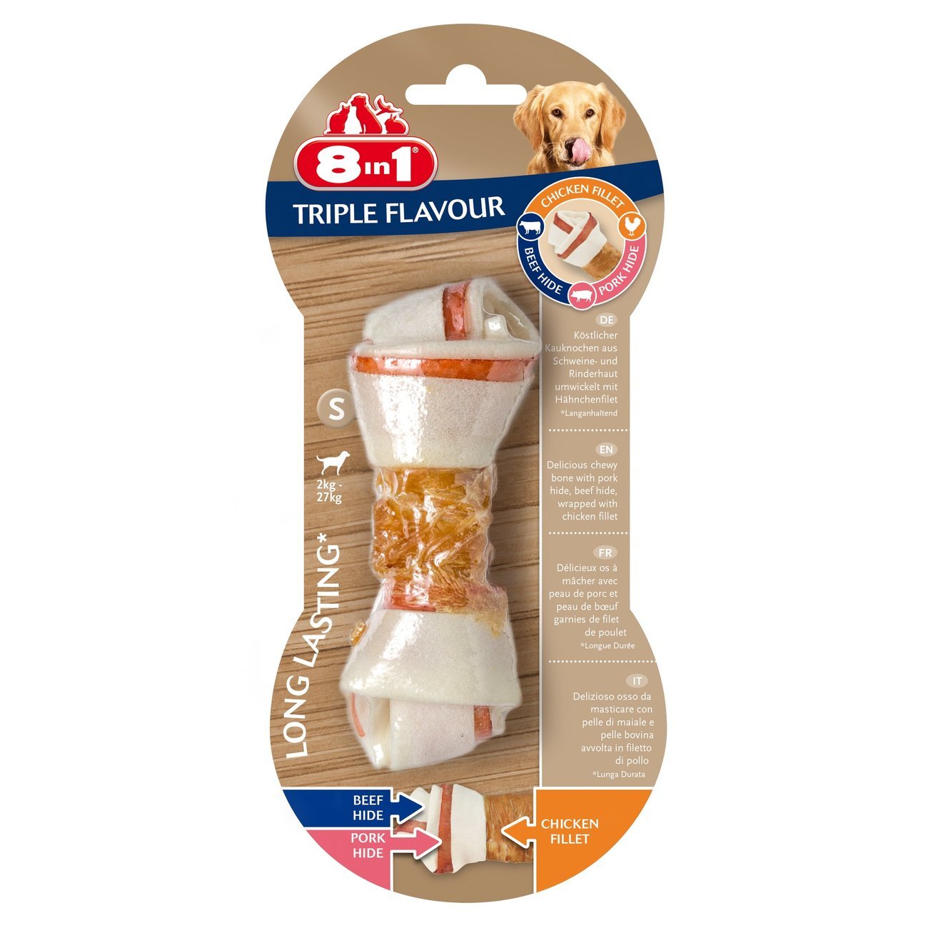 8in1 Triple Flavour Kauknochen Bild 3