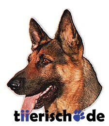 Deutscher Schäferhund Hundeaufkleber Bild 1