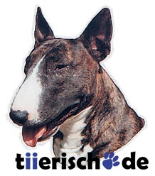 Aufkleber Bullterrier gestromt Bild 1