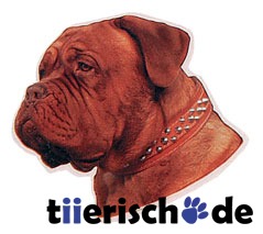 Bordeaux Dogge Aufkleber Bild 1
