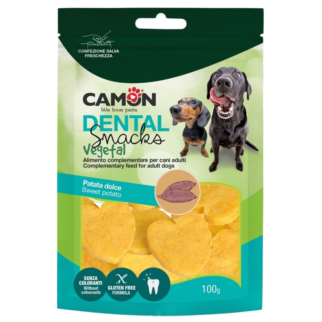 Veggie Snack Süßkartoffel Herzen - Veganer Hundesnack für Genießer Bild 3