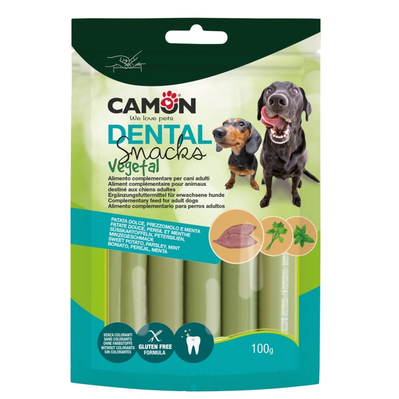 Veggie Snack Sticks Süßkartofel & Petersilie und Minze 🌱 Dental-Snack für Hunde Bild 3