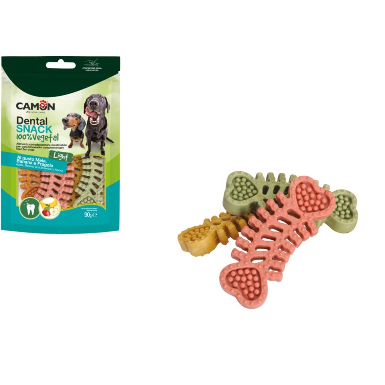 Veggie Dental Snack Fischgräte vegan - Lecker & Zahnpflegend für Hunde Bild 1