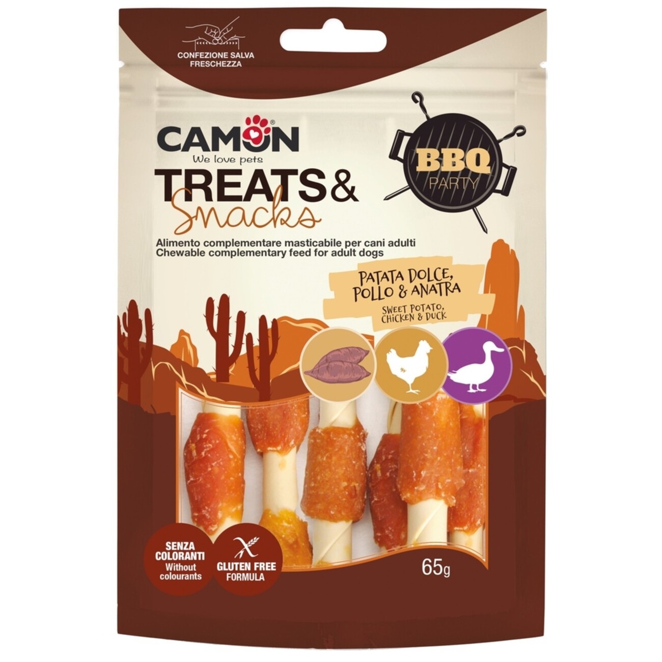 BBQ Party Chicken & Duck Kebab Sticks - Hundesnack 🍖 Bild 1