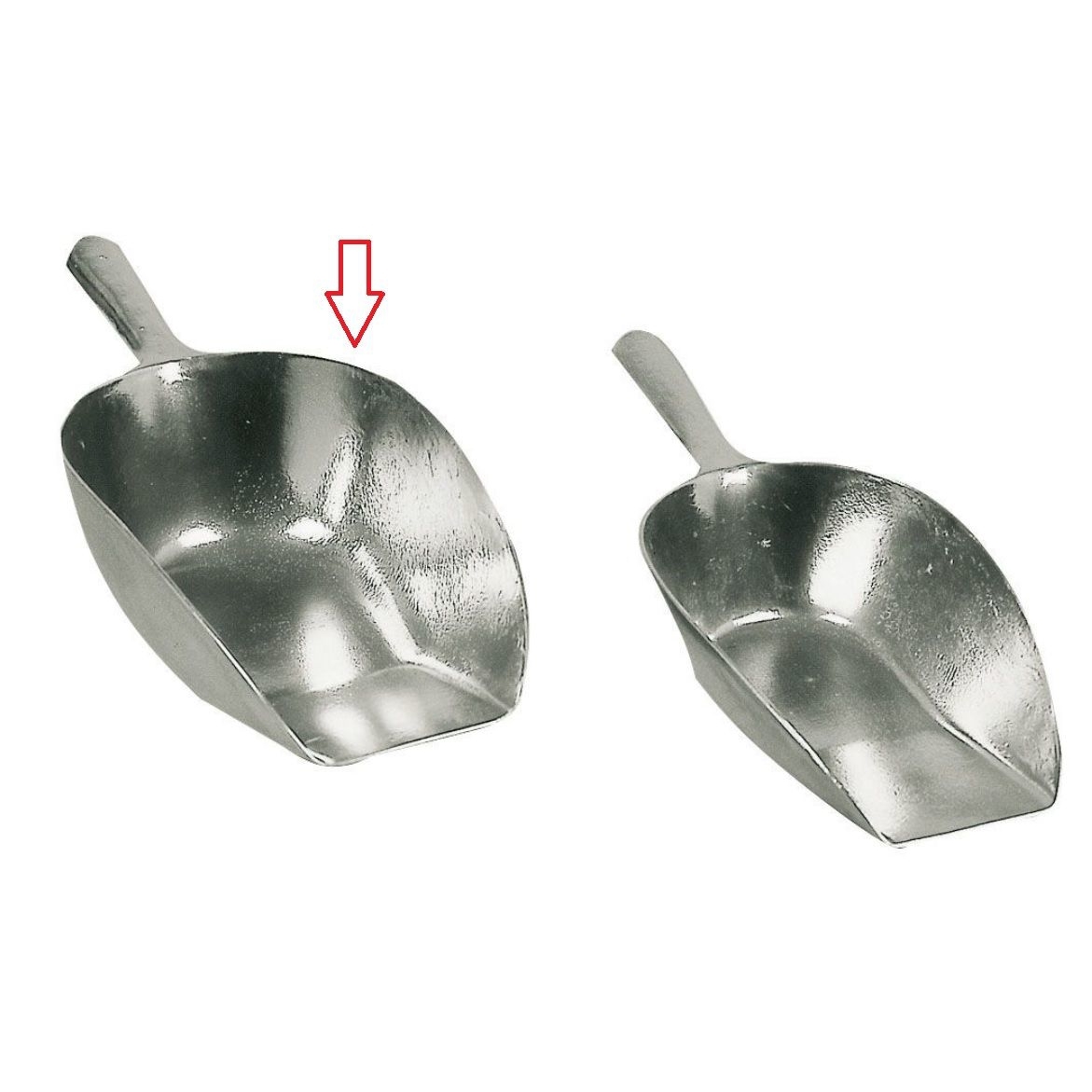 Kerbl Abwiegeschaufel eckig aus Aluminium Bild 2