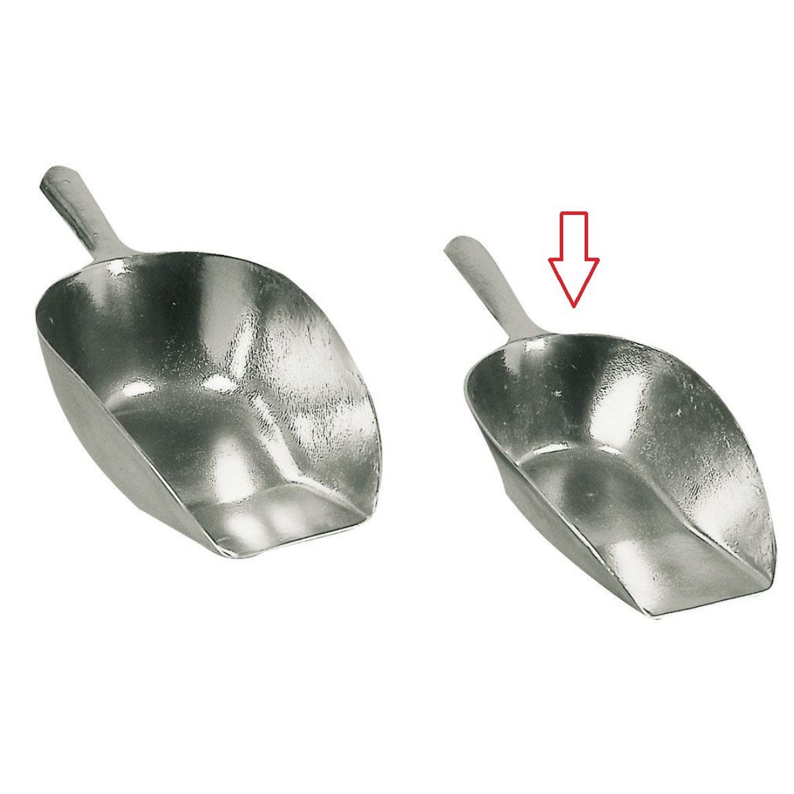 Kerbl Abwiegeschaufel eckig aus Aluminium Bild 3