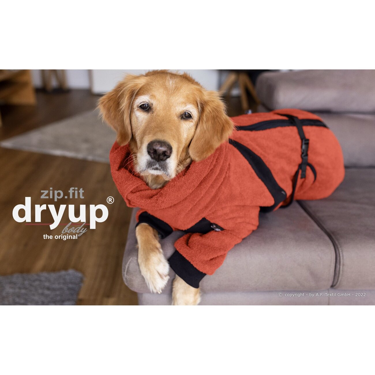 fit4dogs Dryup Hundebademantel mit Beinen Bild 2