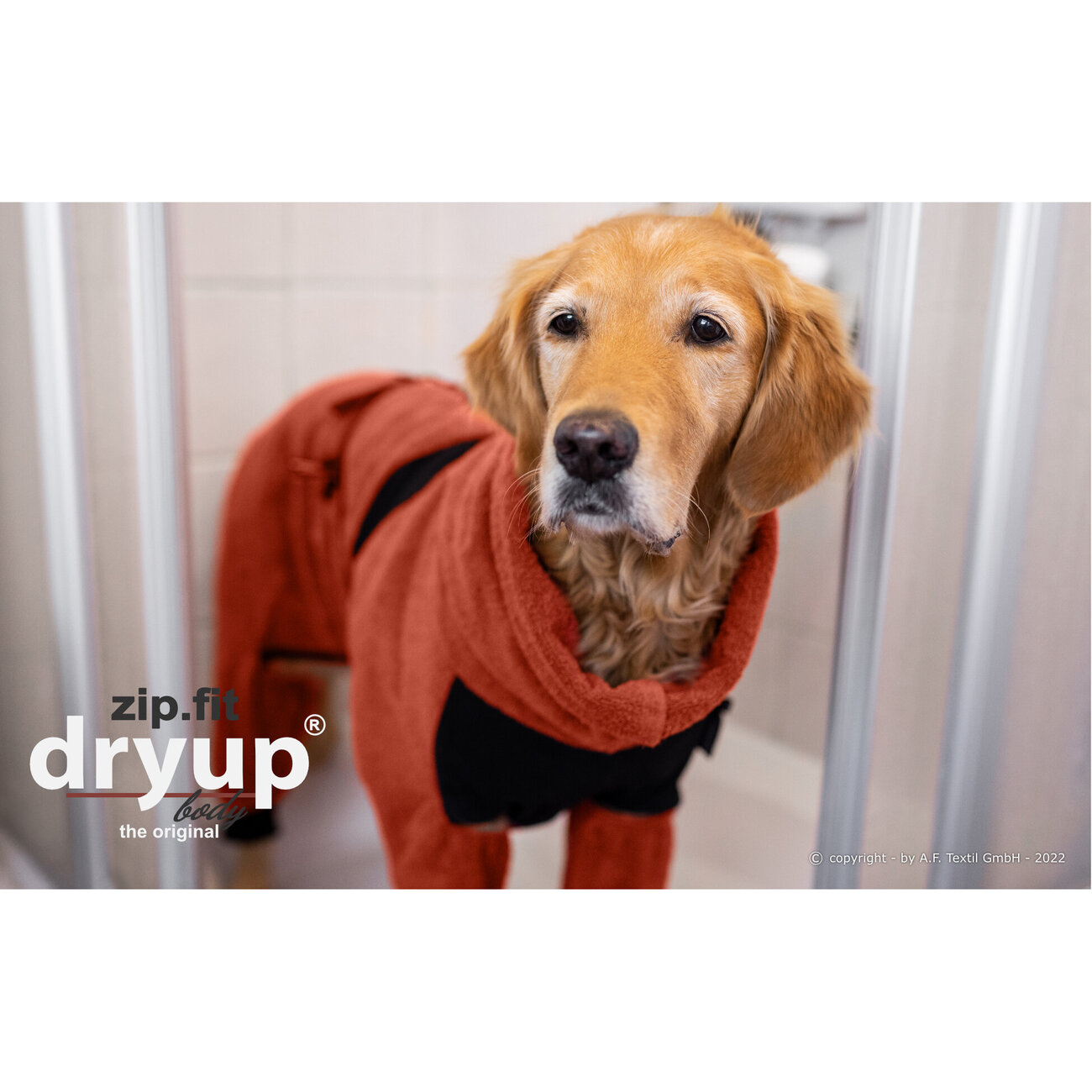 fit4dogs Dryup Hundebademantel mit Beinen Bild 4