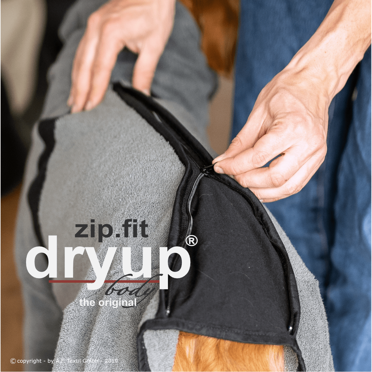 fit4dogs Dryup Hundebademantel mit Beinen Bild 7