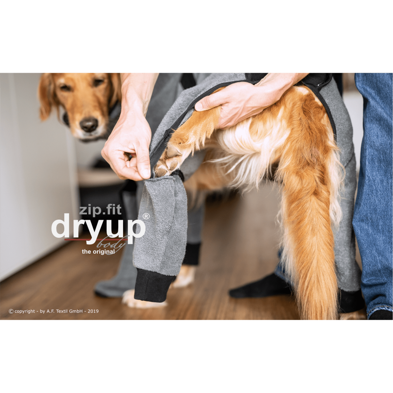 fit4dogs Dryup Hundebademantel mit Beinen Bild 8