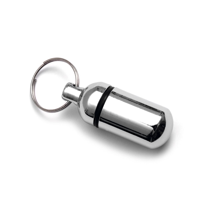 Adresstube für Hunde verchromt wasserdicht Bild 1