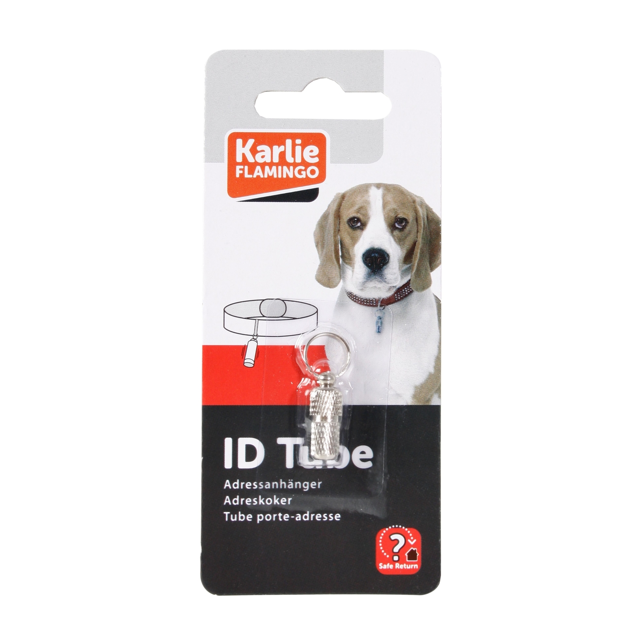 Adresstube für Hunde verchromt wasserdicht Bild 6