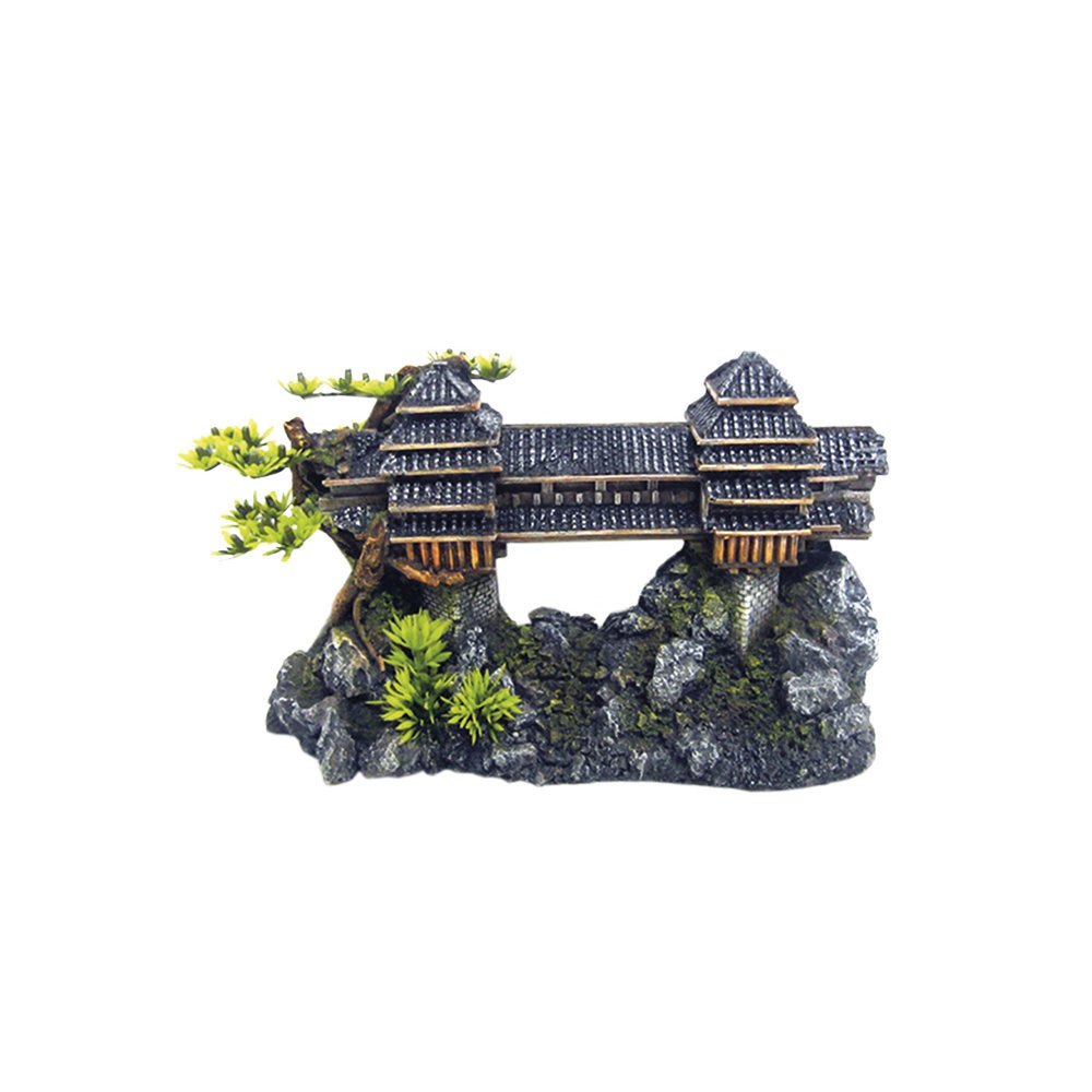 Aqua Ornaments ASIATISCHE BRÜCKE mit Pflanzen Bild 1