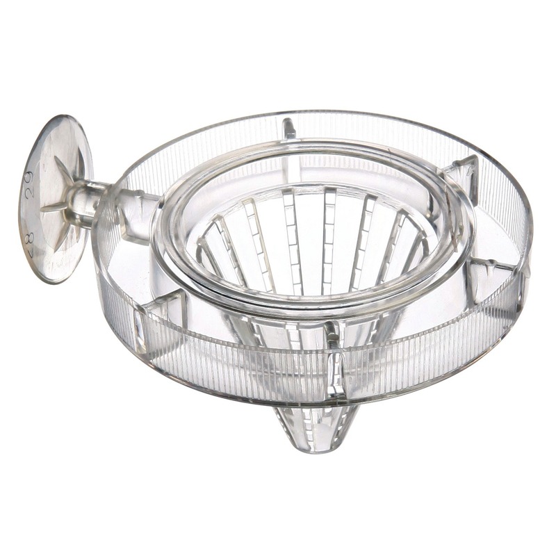 Aquarium Fischfutter Sieb mit Saughalter Bild 1