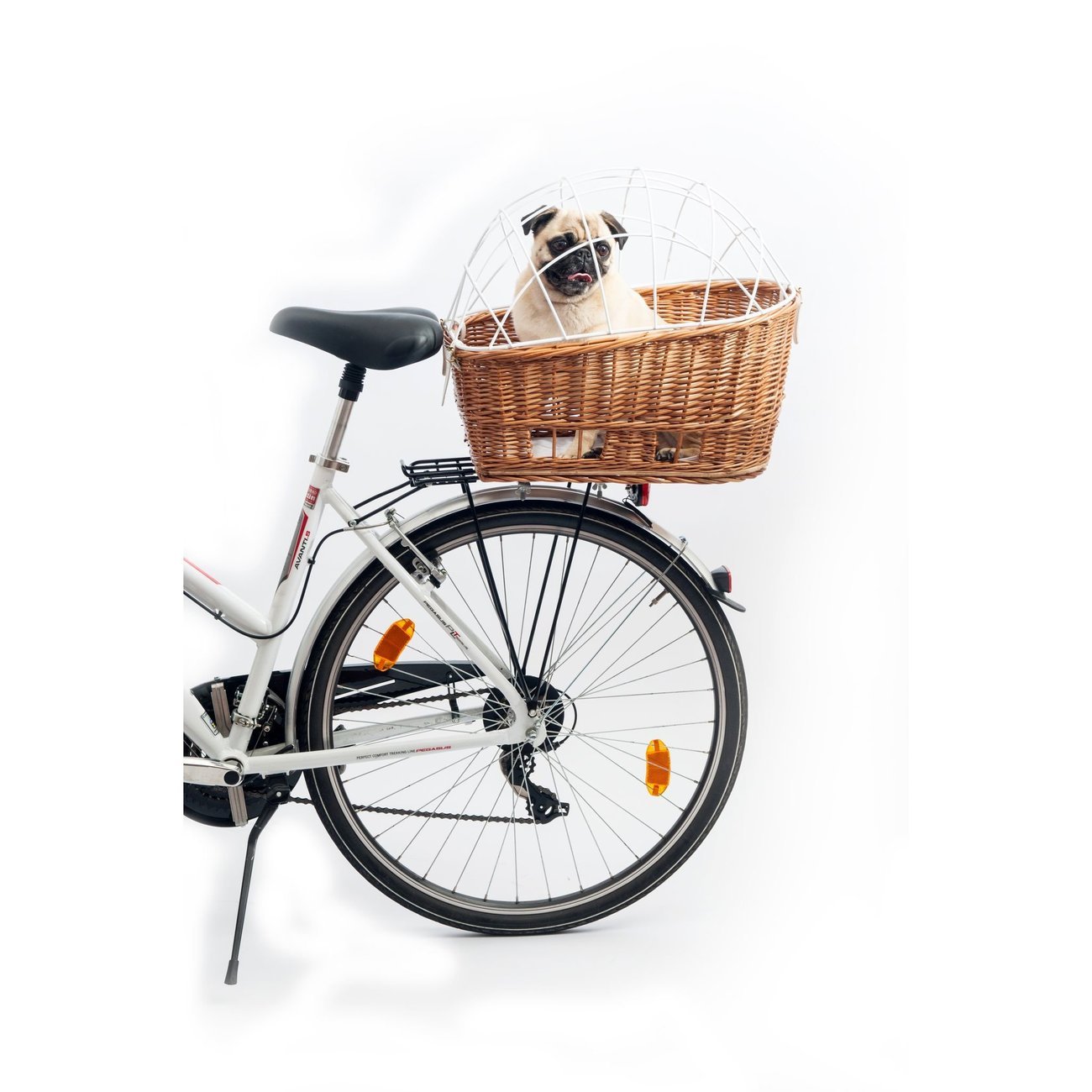 Weiden Fahrradkorb für Hunde für Gepäckträger Bild 3